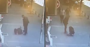 Hombre golpea a su ex esposa a plena luz hasta que es intervenido