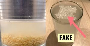 Cómo identificar el arroz falso (arroz plástico) que nos venden